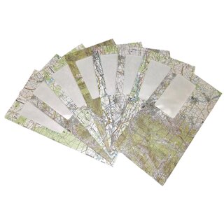 DL Envelope, window, peel-seal, map outside, pack of 25