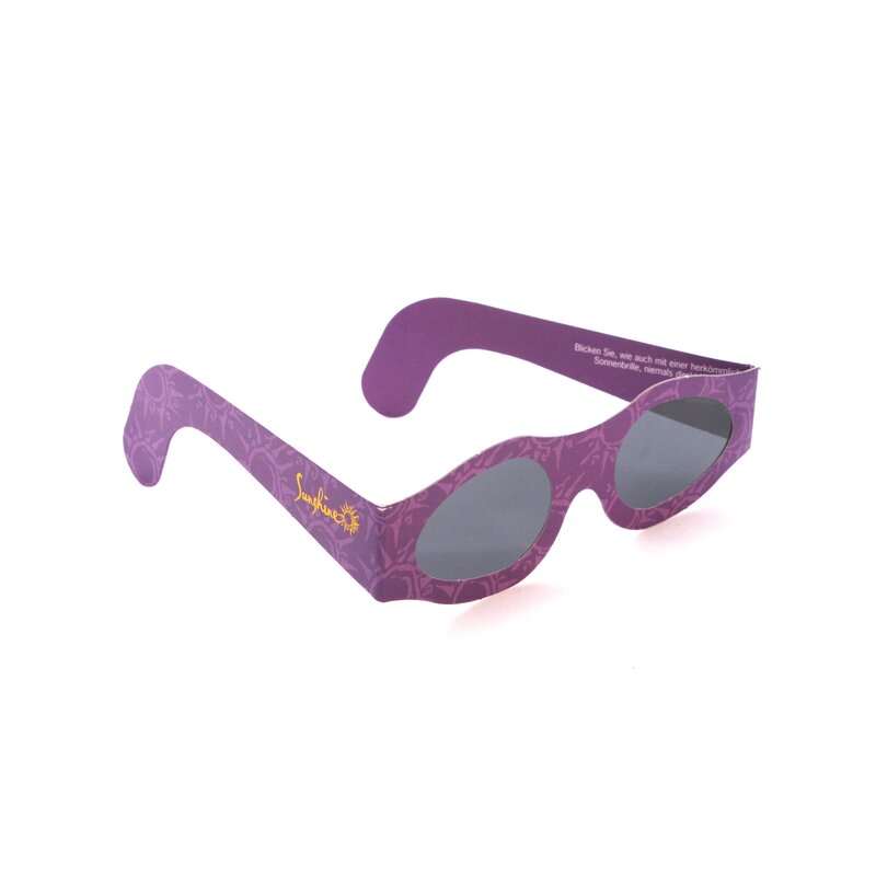 Cardboard sunglasses