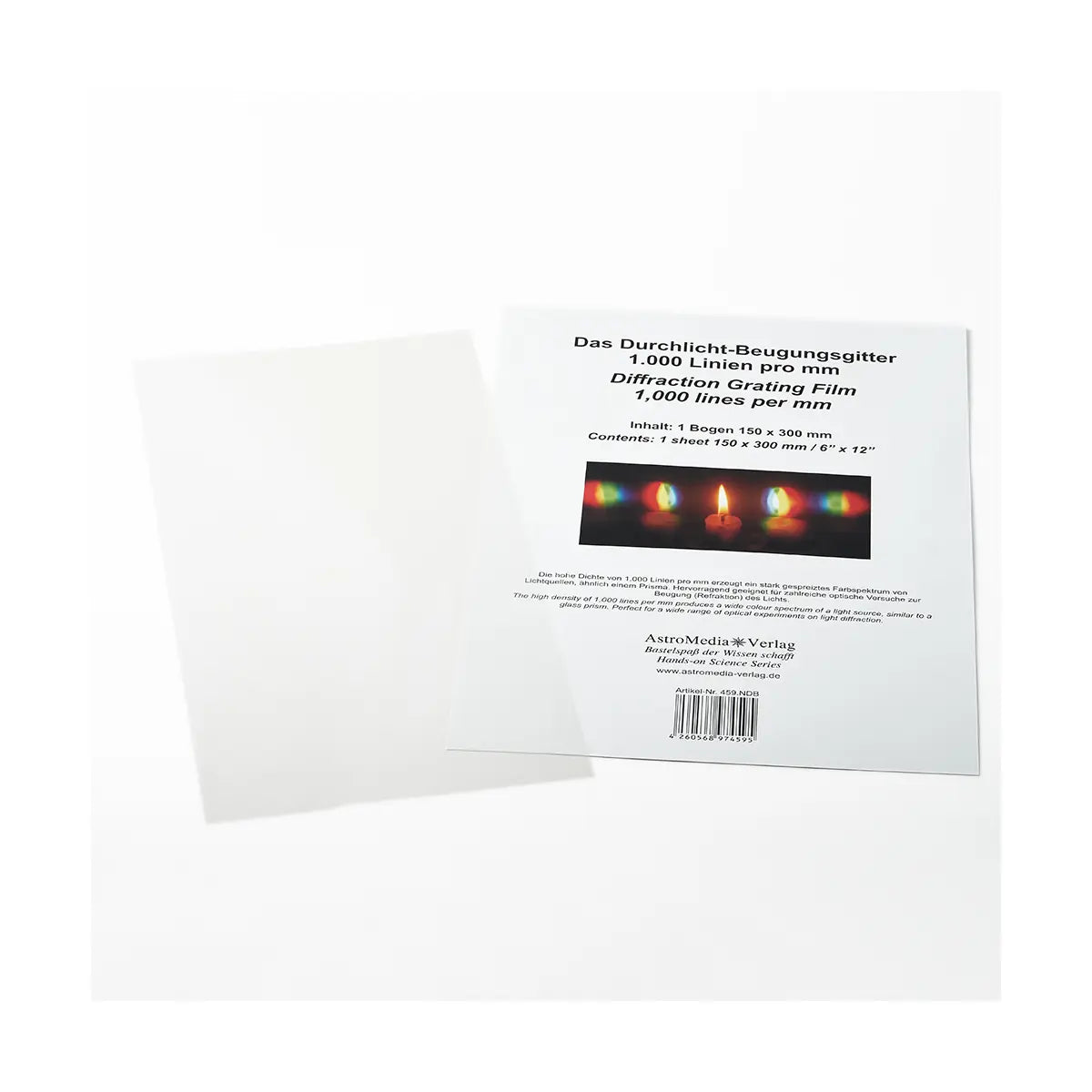 Diffraction grating 1,000 lines/mm, 150 x 300 mm