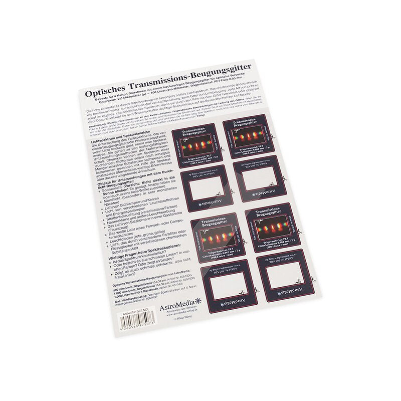 Diffraction grating 1,000 lines/mm, 152 x 38 mm