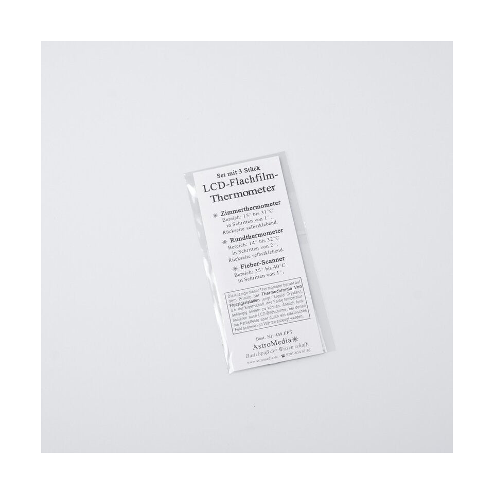 LCD film thermometer (set of 3)