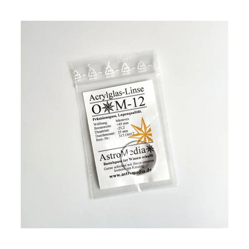 Acrylic Lens OM12, f=45 mm, D=25 mm